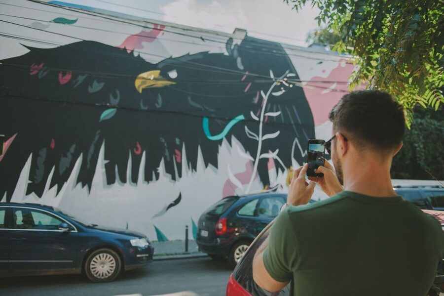Bucharest Alternative Walking Tour - Cinema Capitol Garden, the Restored Square Cat, and a Future in Waiting