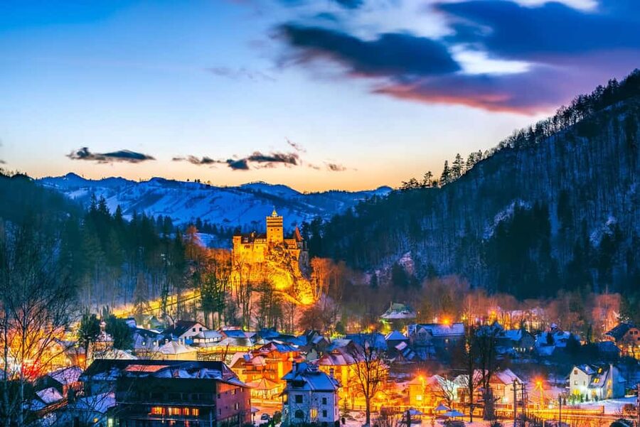 Bucharest : Dracula Castle, Peles Castle and Brasov Day Trip - Brasov walking tour: Black Church, Council Square, and mountain views