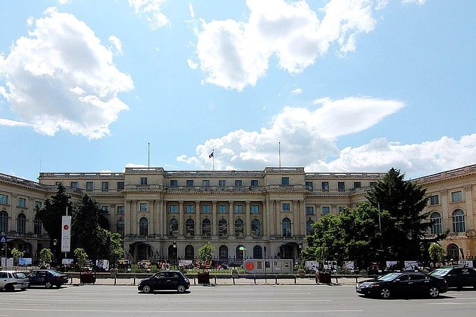 Bucharest Highlights Bike Tour - Manastirea Antim and the Palace of Parliament Contrast
