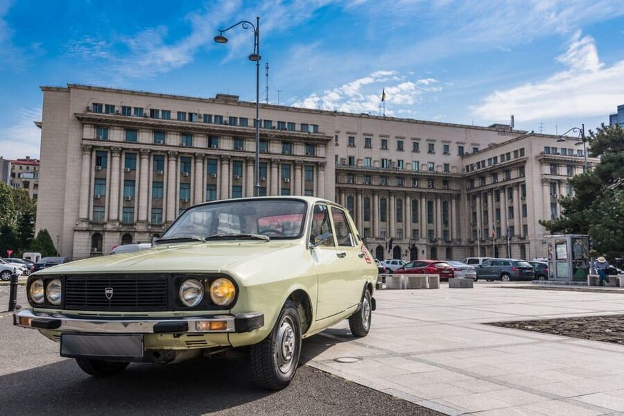 Bucharest: Private Communist Tour in a Romanian Vintage Car - Casa Radio, a fountain stop, and the “everyday propaganda” feel