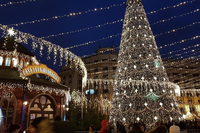 Bucharest: Tour of Christmas traditions & decorations - Stop 1 at National Theatre Ion Luca Caragiale: the boulevard decorations