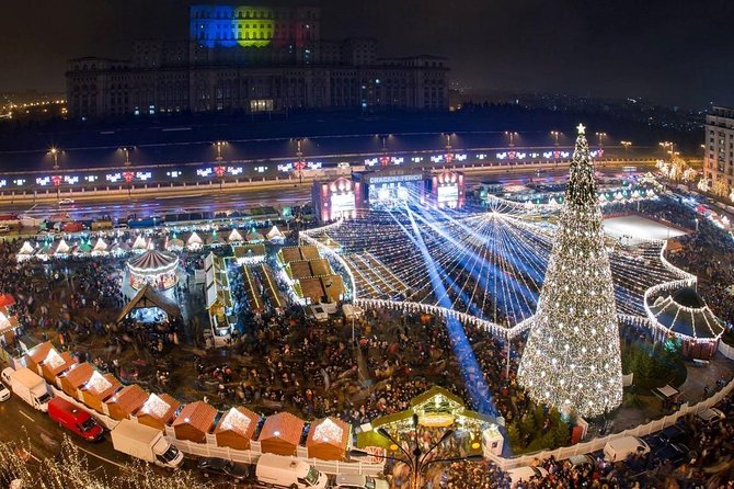 Bucharest: Tour of Christmas traditions & decorations - Starting at the Romanian Athenaeum: a good launch point