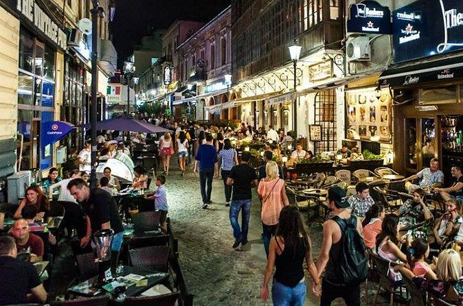 Bucharest VIP Bar Crawl in Lipscani 'Old Town' - The rooftop terrace stop: drinks, spirits, and a breather