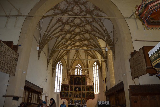 Exclusive tour: Sighisoara, Medias and Biertan tour from Sibiu - St. Margaret Church in Mediaș: Frescos, Symbols, and a Leaning Tower