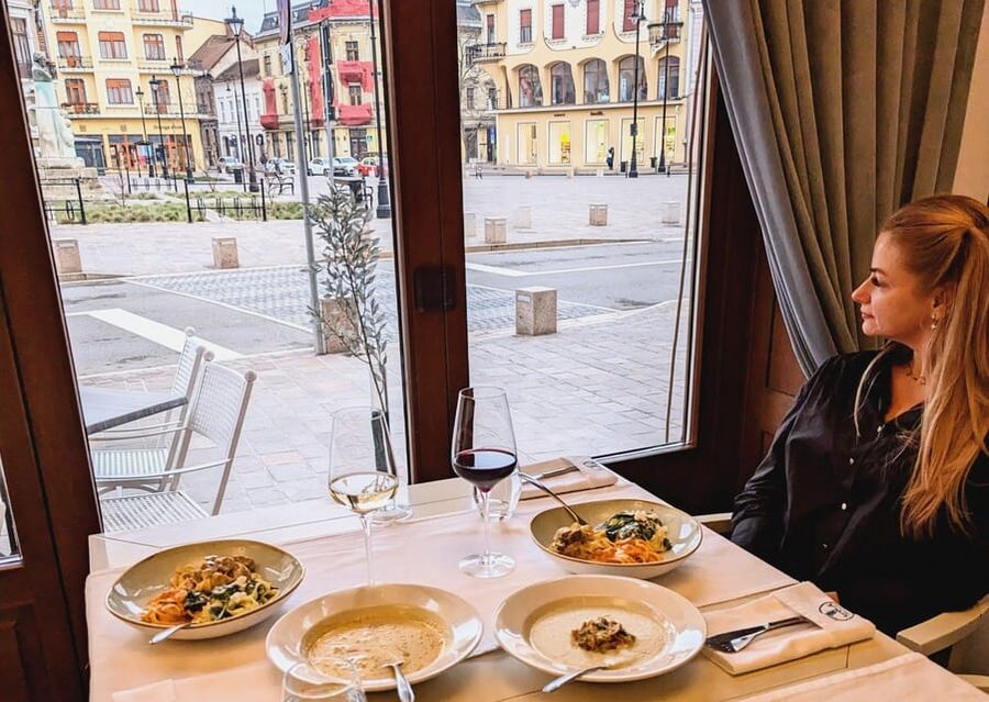 Food, Wine And Sightseeing Tour in Oradea, Romania - Black Eagle Palace and why architecture fits the meal