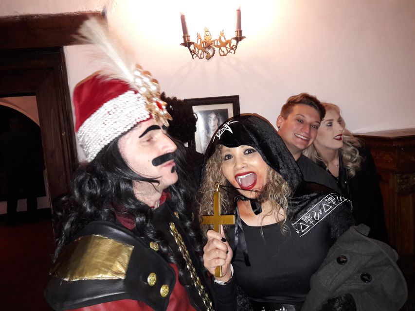From Brasov: Halloween Party at Bran Castle - Entering Bran Castle with Vlad Tepes and a guided plan