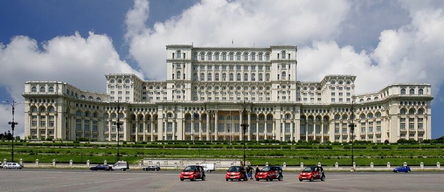 Full day Bucharest Sightseeing Tour - The Palace of Parliament: optional entry into a giant you cannot ignore