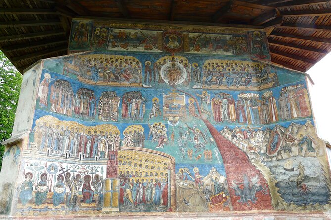 Half Day Tour to Bucovina Painted Monasteries - Voronet Monastery: Voronet blue and the Last Judgment frescoes