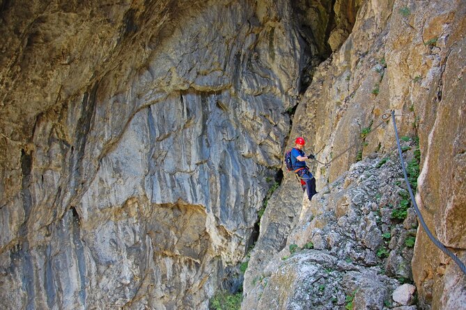 Private Hiking OR Climbing Experience in beaufitul gorges - Step 4: Two hours on the via ferrata, with safety equipment and help