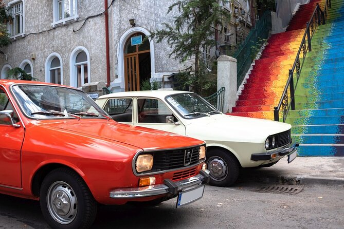 Private: RedPatrol Bucharest Contrasts Tour in a Vintage Car - A vintage Dacia tour that reads Bucharest like a street map