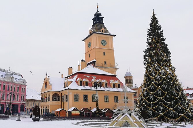 Private tour: Medieval cities of Transylvania, 2 Days from Bucharest - Day 1 in Transylvania: Peles Castle, Brasov walks, and UNESCO Sighisoara at night