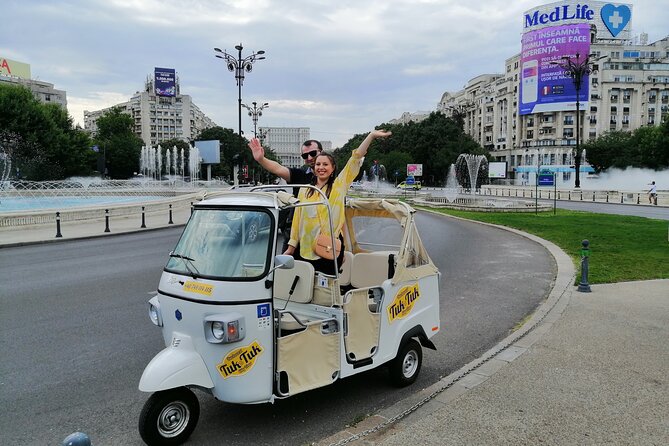 Tuk Tuk Bucharest Tour - Unique Experience in town! - Palace of Parliament from Constitution Square, seeing the scale without the full walk